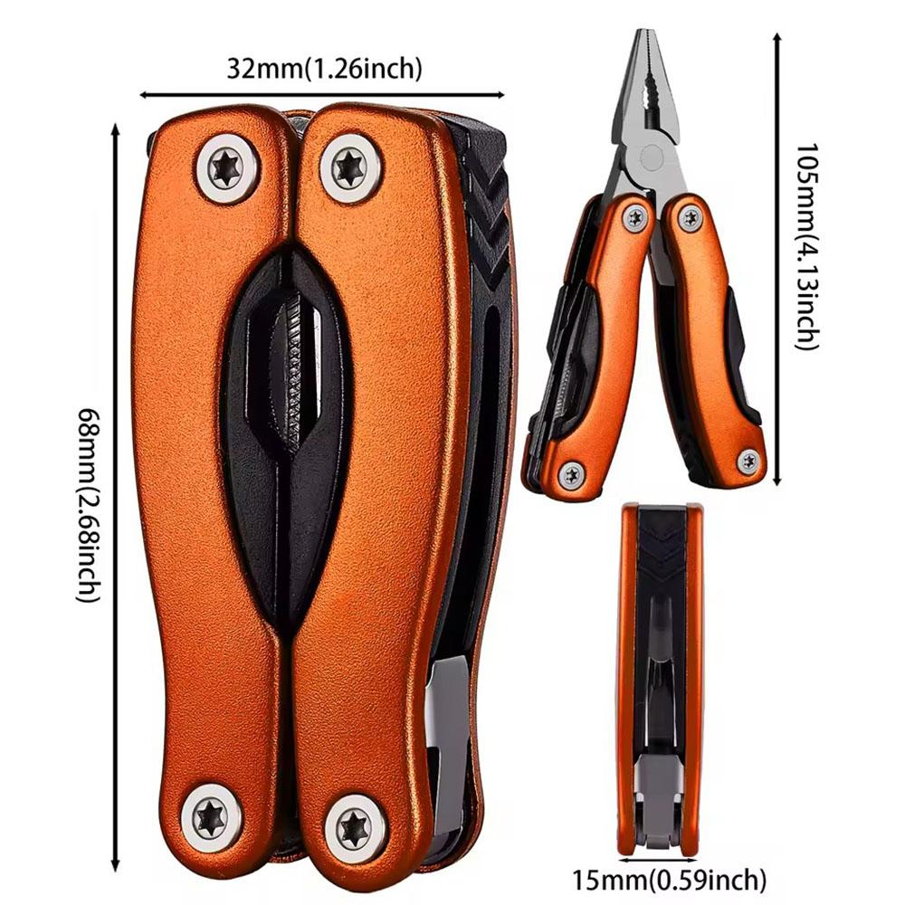 Přenosné kapesní víceúčelové kleště, odizolovací nástroj, skládací nůž, multi-tool pro venkovní kempování, skládací multifunkční ruční nářadí