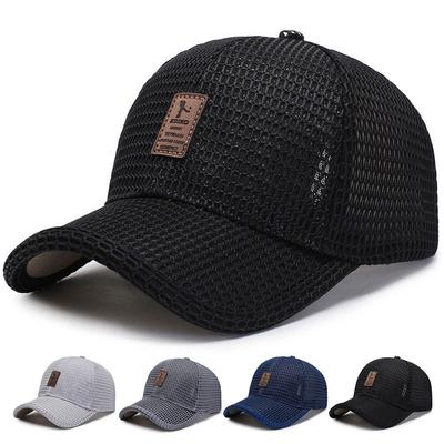 Unisex Mesh Baseball Cap Street Rapper Hip Hop Hat Summer Outdoor Breathable Hats Snapback Caps