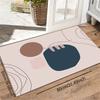 1Pc 1cm Thickened Modern Morandi Door Mat Soft Flannel Entrance Door Mat for Home Decor Anti-Slip Carpet Absorb Water Kitchen Bath Mat