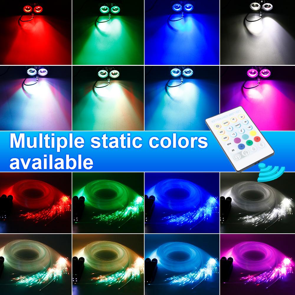 New 16W Car Starry Sky Light RGB Fiber Optic RGBW Ceiling Car Home Decor Interior Atmosphere Light Twinkle Starry Stream Light