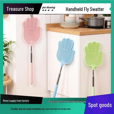 Retractable Hand-shaped Fly Swatter: Durable, Flexible, Easy-to-Store Mosquito and Fly Killer for Summer.