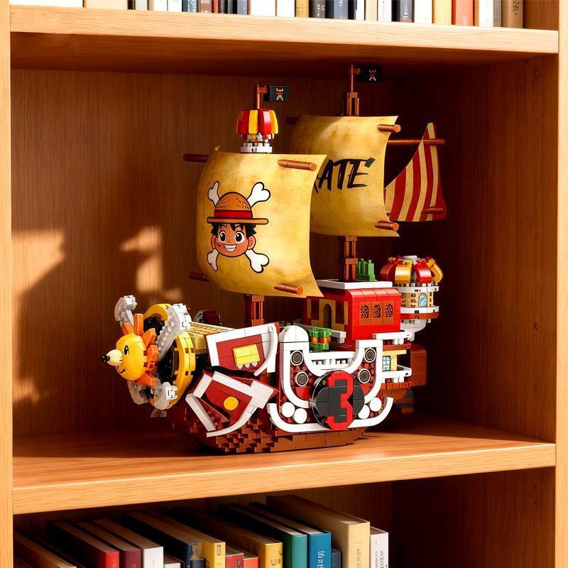 Chao Wan Pirate King Thousand Sunny Ship Building Blocks Model - Educational Creative Toy for Boys