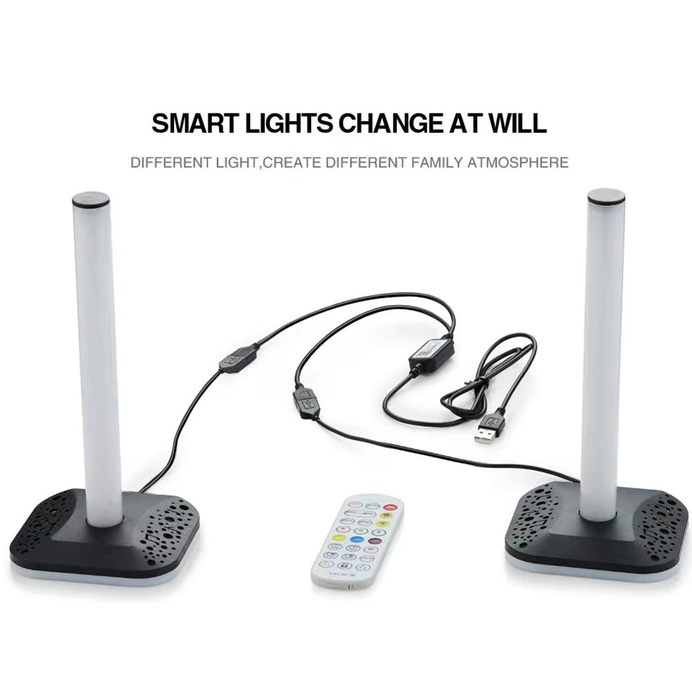 RGB Gaming Headphone Stand Translucent LED Light Dual USB Port Touch Control Desktop Display Headset Holder Earphone Accessories