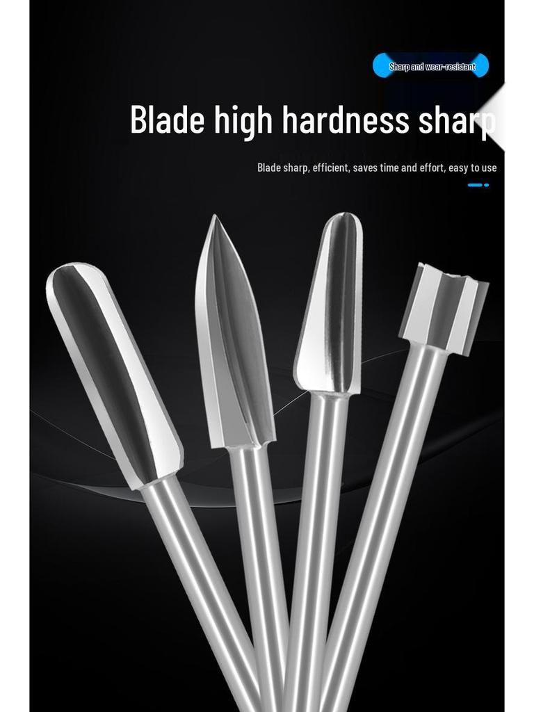 Dental & Wood Carving Tool Set: Power Tool, Engraving Knife, Steel Drill Bit, Grinding & Scribing Heads