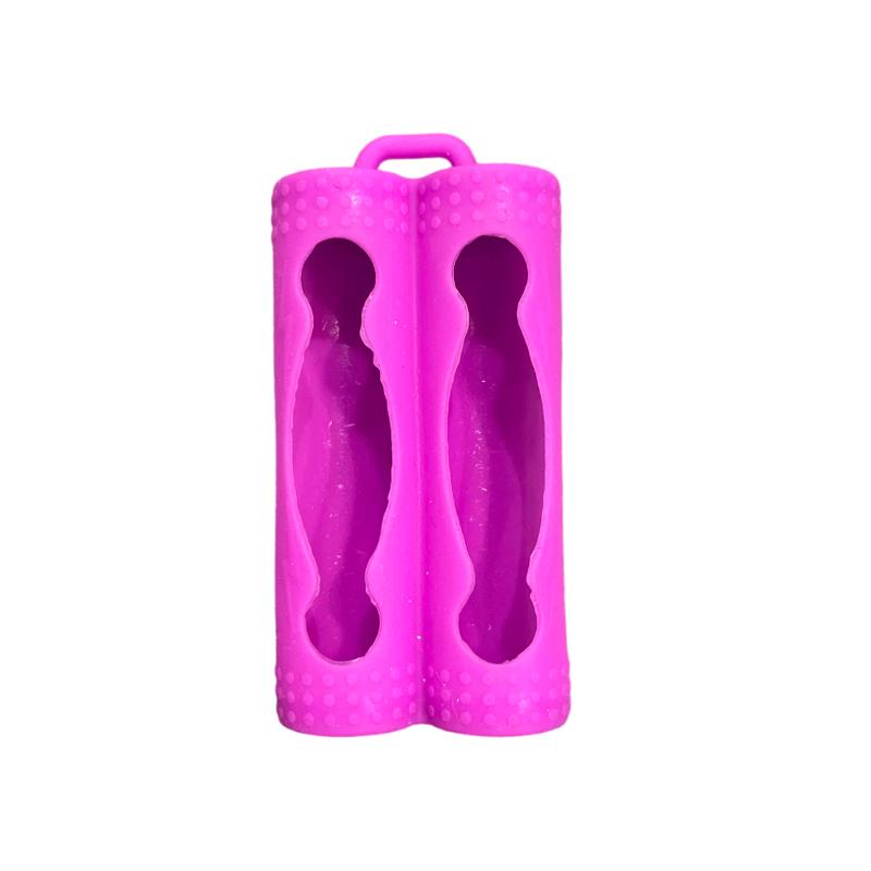 Doppelbatterie Silikonhülle Abdeckung Hülle Für 18650 Batterie Schutzbeutel Tasche Batterie Aufbewahrungsbox Silikon Stoßfeste Hülle