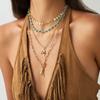 Ethnic Style Boho Necklace Necklace Set Multi-layer Necklace Personality Jewelry Set  Girls