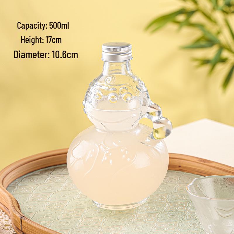 Fruit Wine, Milk Tea, Coffee, Gourd Health Wine Glass Bottle Ornament