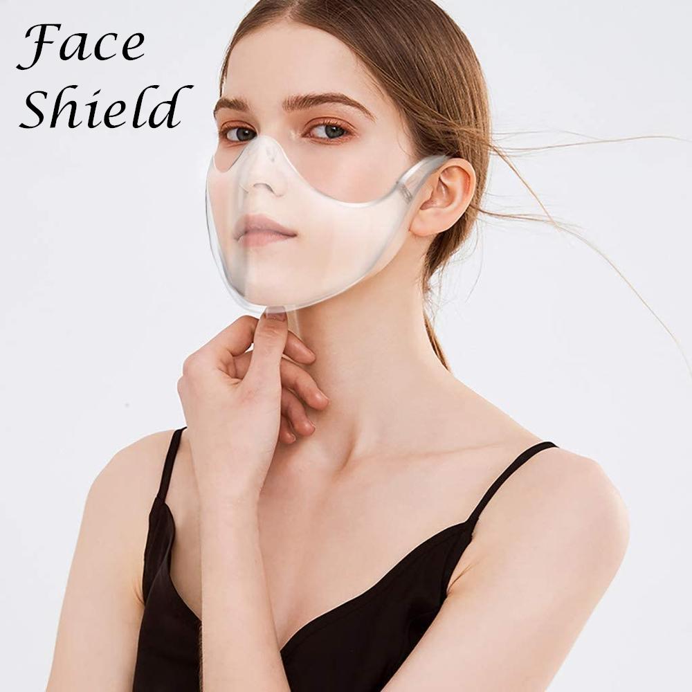 HD Transparent Face Shield Face Protection Isolation PC Mask Anti-Fog Splash-Proof Dust-Proof Cycling Waterproof Travel Child