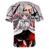Najmocniejszy T-shirt na świecie Anime O-Neck Cosplay Krótki rękaw T-shirt Ubrania