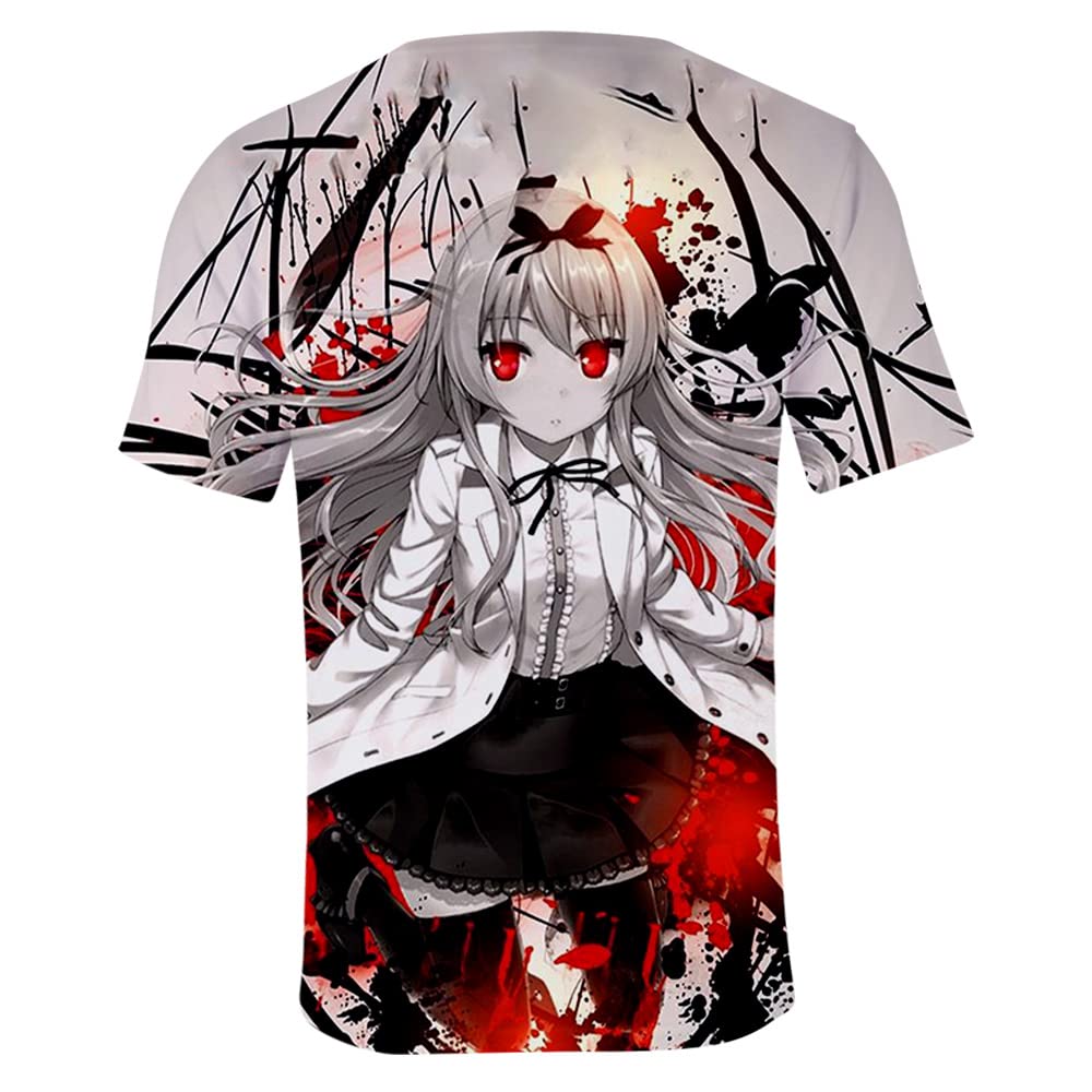 Najmocniejszy T-shirt na świecie Anime O-Neck Cosplay Krótki rękaw T-shirt Ubrania