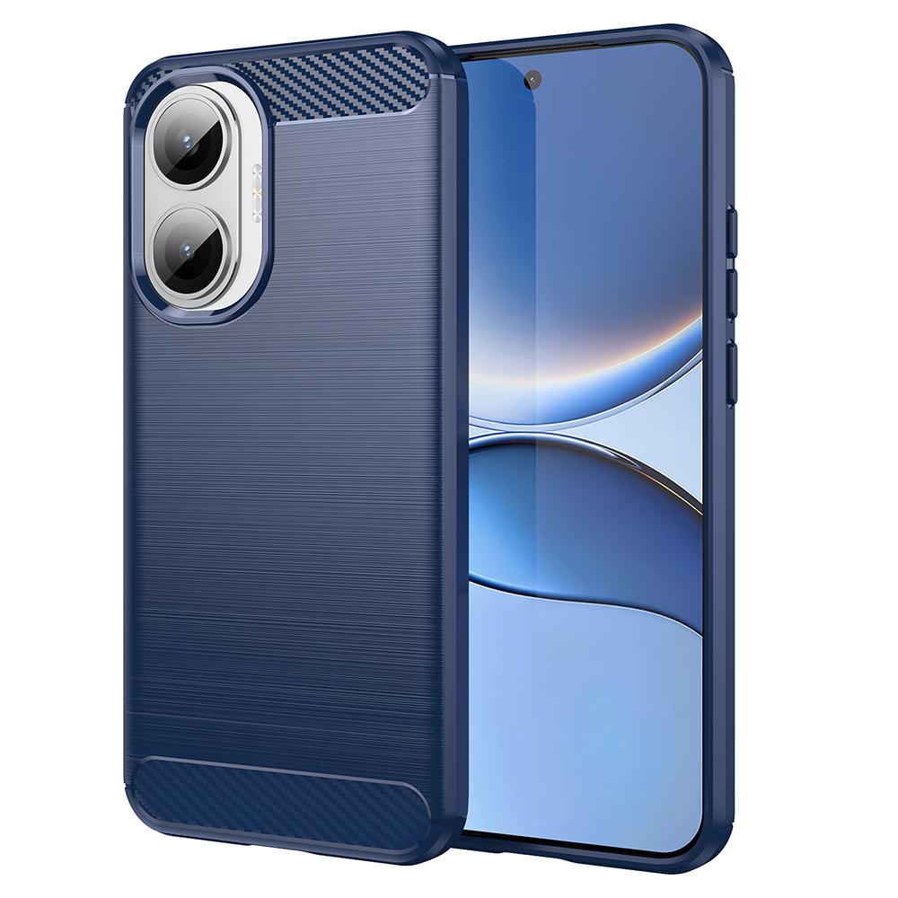 

For Xiaomi Redmi Turbo 4 Pro 5G Case Protective Phone Cover Carbon Fiber Texture Brushed Blue