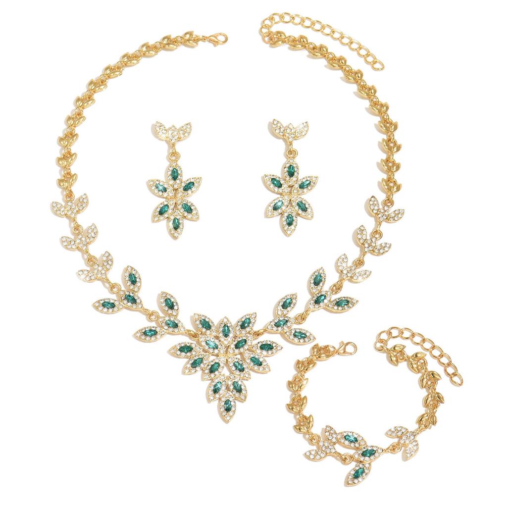 Jewelry Bridal Necklace Set Fashion High-End Crystal Wedding Dress Banquet Dress Jewelry