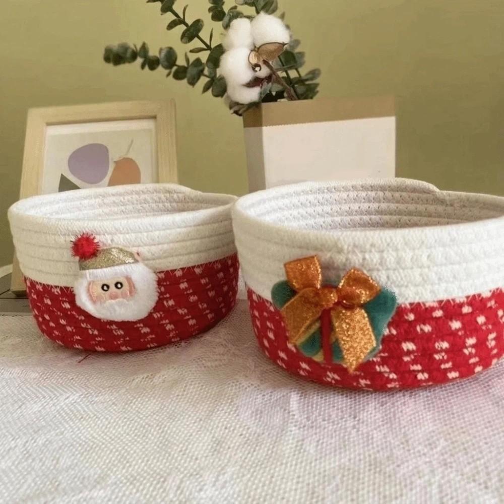 Multifunktionaler Schreibtisch-Organizer Weihnachtsmann Süßigkeiten-Aufbewahrungskorb Weihnachts-Aufbewahrungskorb Kinder