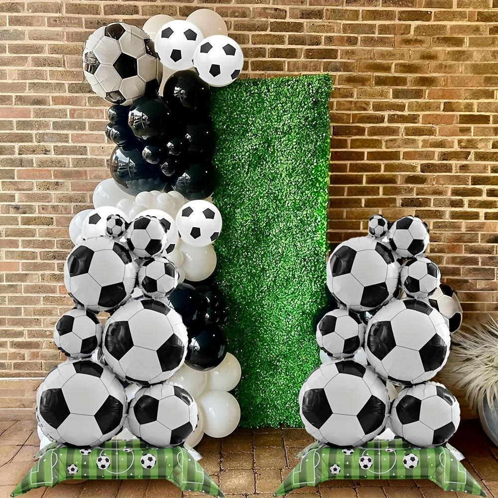 2er-Pack Medium Stehende Fußball-Haufen Folienballons Perfekt für Fußball-Mottoparty-Dekorationen und Weltmeisterschaftsfeiern