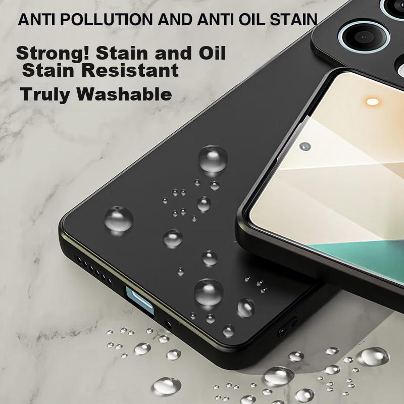 Phone Case for Xiaomi Redmi Note13 Pro, Protective Cover with Shockproof Silicone, Upgraded Lens Protection, Full Coverage, Matte Finish And Wome