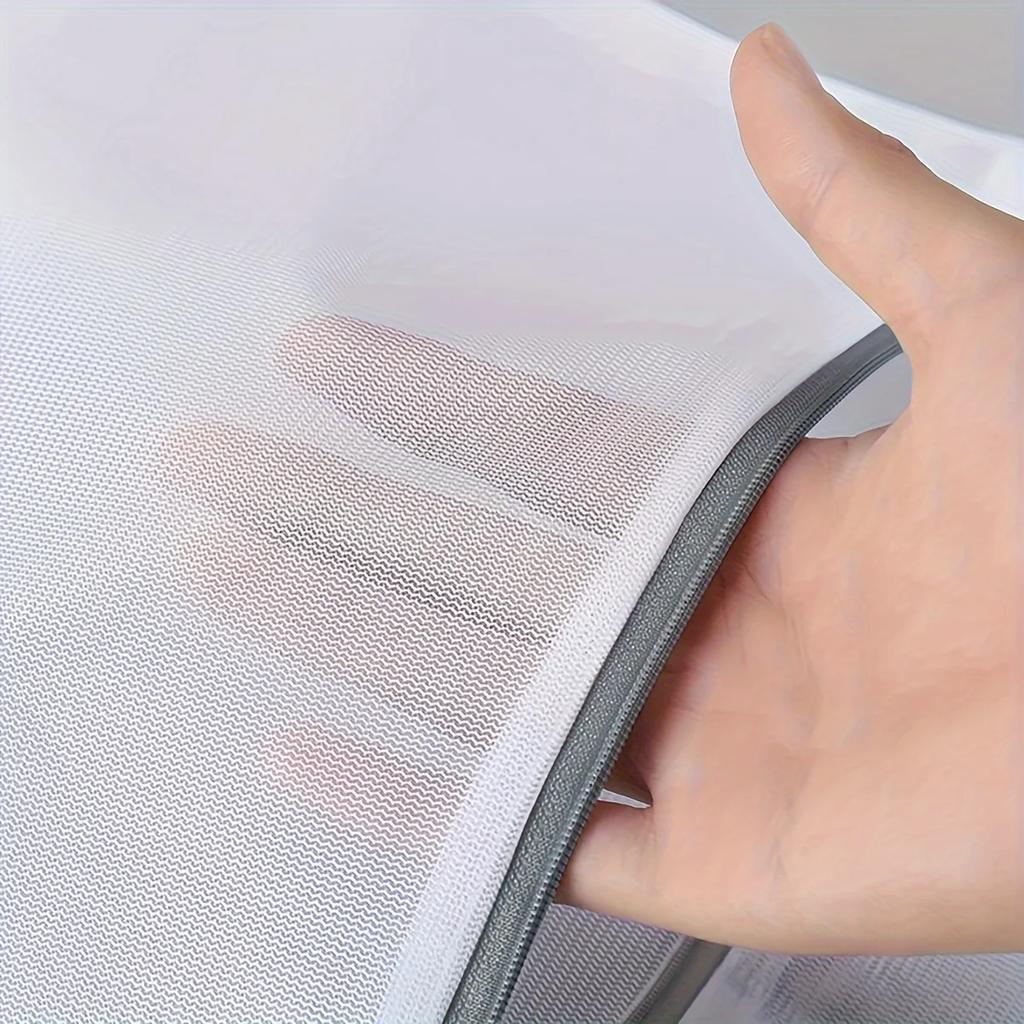 3Pcs White  Durable Honeycomb Mesh Laundry Bags For Delicates Net Fabric Durable And Reusable Delicate Wash Bag