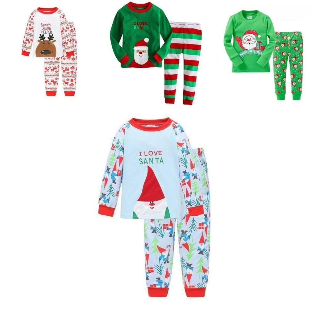 New Cotton Blend Christmas Outfit Set For Kids Cozy Soft Comfortable Sleepwear