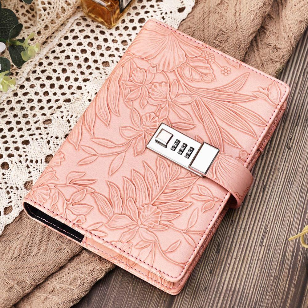 

Thickened Password Book with Lock Protecting Secrets Diary Book Vintage B6 Notebook Writing Diary фіолетовий