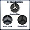 Car Sticker Silver And Black OE Style Front Grill Star Emblem Chrome Logo Badge Fit For Mercedes Benz E200 E250 E300 E350 E400 E