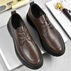 Genuine Leather Casual Shoes Elegantes Men Lace Up Oxford Shoes Outdoor Business Men's Dress Footwear Handmade Man Formal Flats