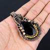 Black Onyx Jewelry, 999 Copper Wire Wrapped Pendant Handmade Gemstone Jewelry, Gifts For Wife Brand New Pendant
