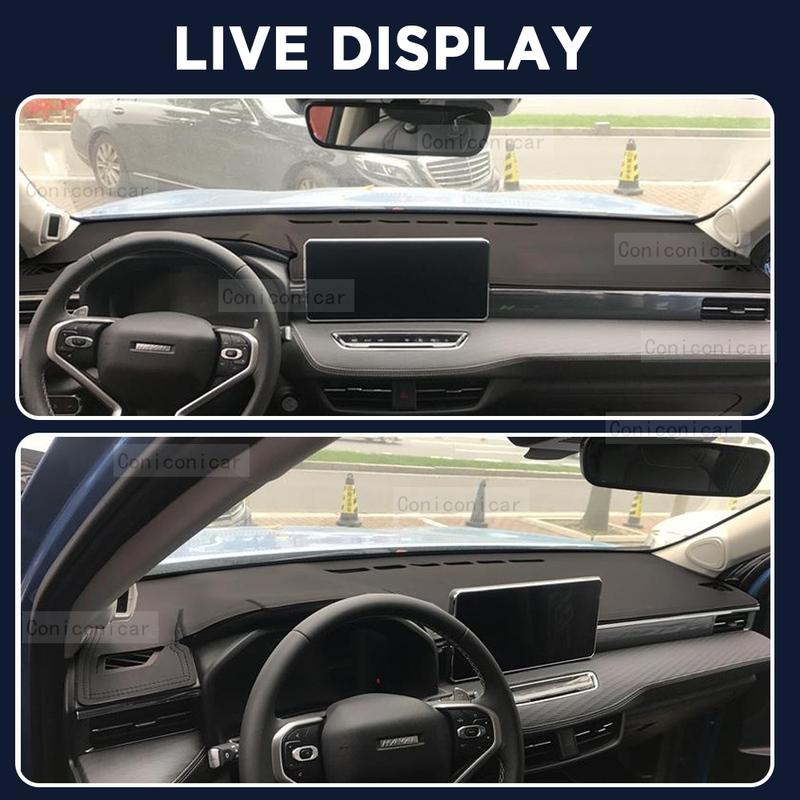 For HAVAL Jolion   Car Dashboard Cover Mat Dash Board Sun Shade Anti-UV Pad Artificial Leather sun-proof Accessories