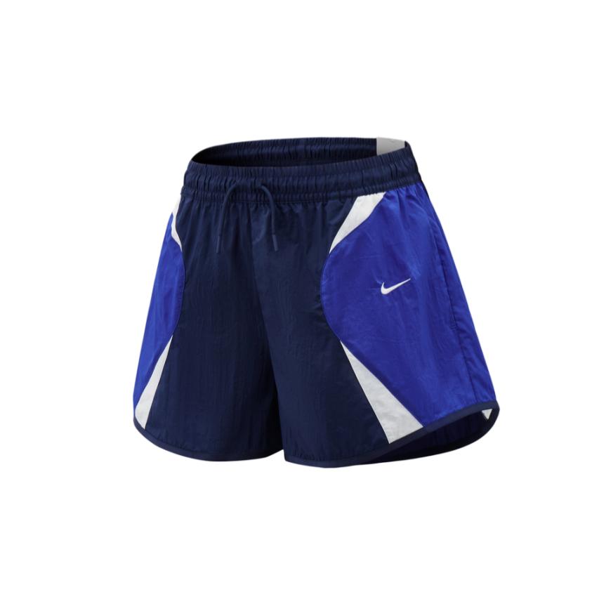 Nike As W Nk Street Track Mid Waist Lace Up Color Block Casual Shorts Women shorts IM8404-410 S