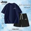 JEEP SPIRIT Men's Summer Cotton T-Shirt & Shorts Set