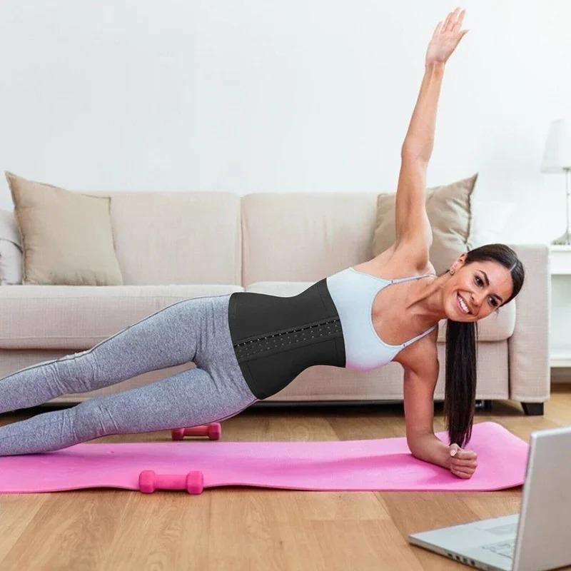 Women Waist Trainer Strap Premium Sauna Wrap Shapers Weight Loss Waist Trimmer Fitness Sweat Workout Slimming Belt Belly Cincher