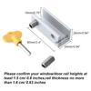 4 PCS Window Lock Buckle Fixed Alloy Non Perforated Window Lock Buckle Anti Pinch Anti-theft Lock Buckle