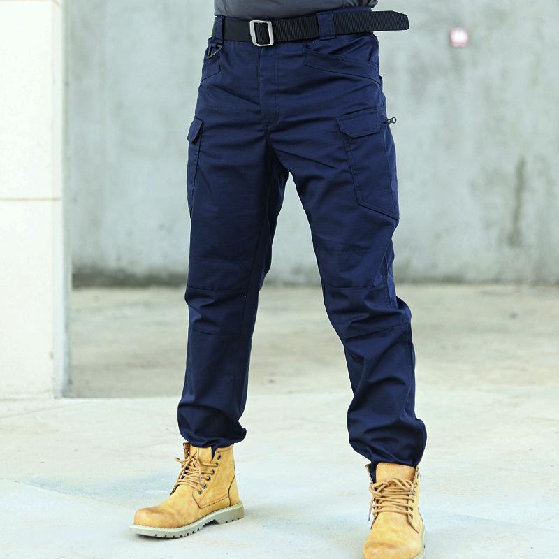 Pantalon Tactique Camouflage IX7 Multi-Poches pour Homme - Vêtement d'Extérieur Durable pour le Printemps et l'Été