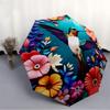 1pc Hummingbird Flowers Automatic Open/close, Heavy-Duty Iron Frame & 8-Rib Structure, Compact Folding Umbrella for Women/Men, All-Season Travel, Hall