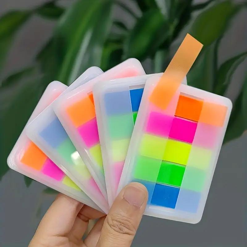 1PC Morandi Translucent Post-it Notes - Soft Color | Transparent Self-Adhesive Labeling Paper,