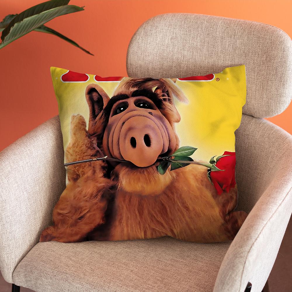 

Серия A-Alf Забавная наволочка Мягкие наволочки для дивана в стиле фермерского дома Домашние украшения и защита Наволочка 12x12Inch