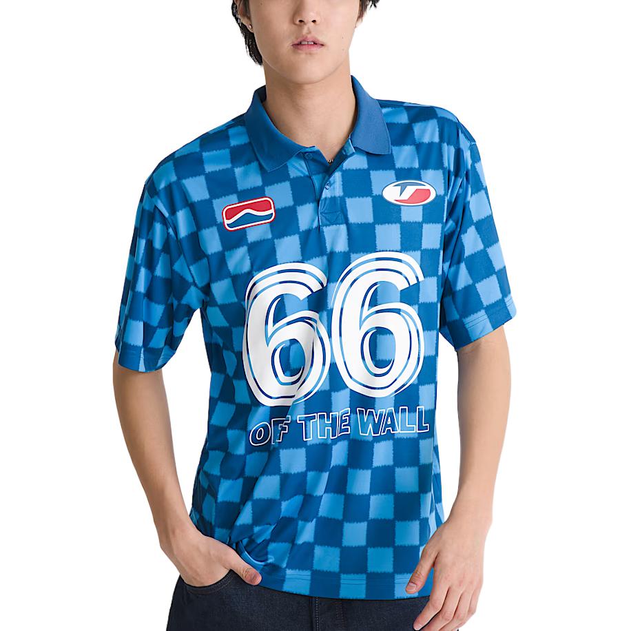 Vans Loose Fit Short Sleeve Plaid Polo Shirt Unisex tops VN00122M7WM