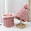 Hat Women's Winter Warm Shelter Knitted Hat Set Fleece Thickened Ear Protectors Fashion Scarf Pullover Hat