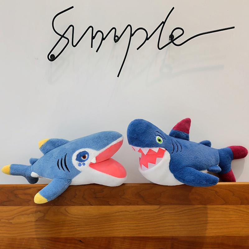 Creative Megalodon Shark Plush Pillow with Red Lips – Funny Prank Toy & Gift Doll