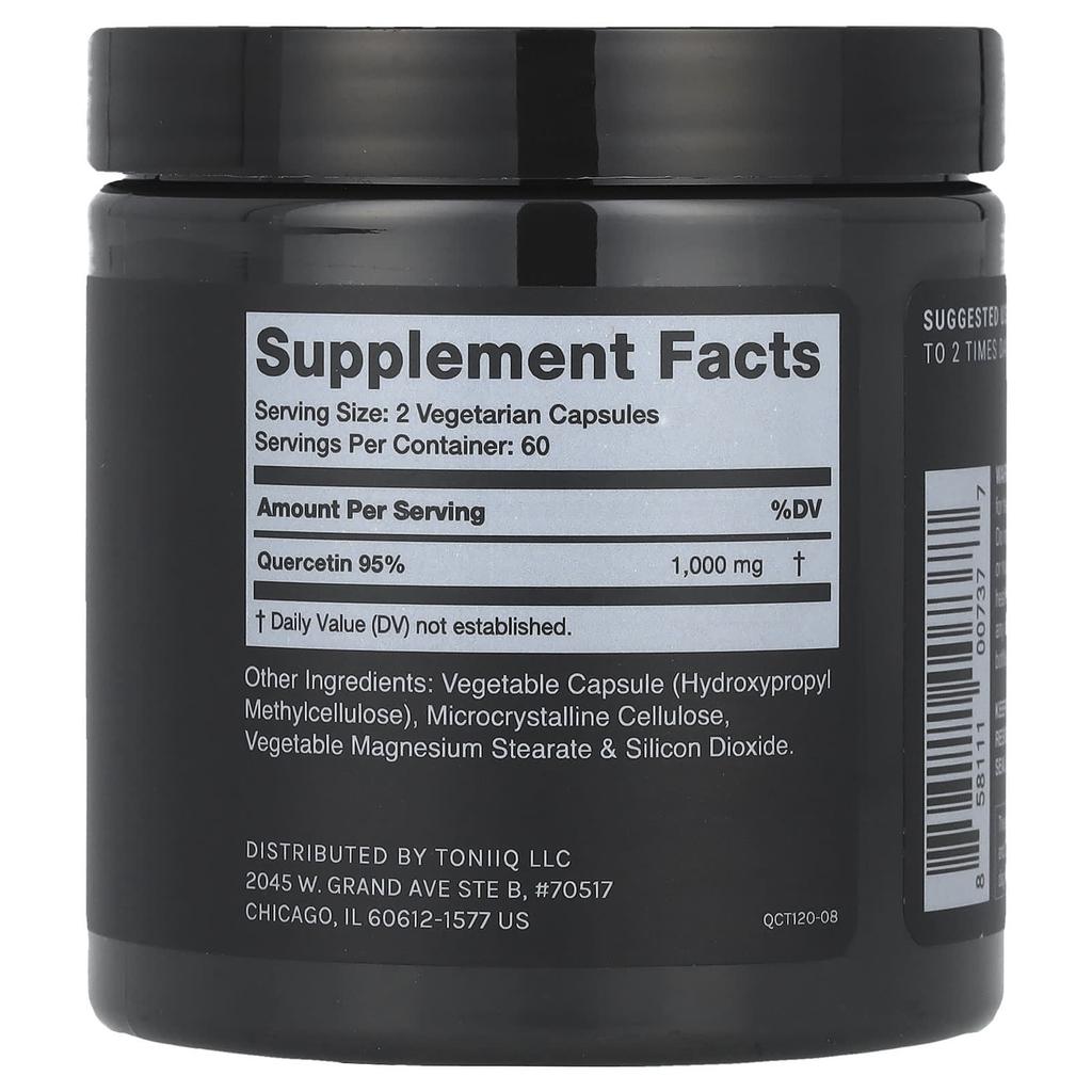 Quercetin, 120 Capsules (500 Mg Per Capsule)