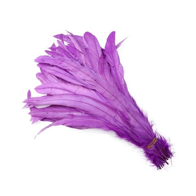 30-35cm Long Rooster Feather for Carnival Clothing Head Wear Decor Party Stage Performance Accessory Pheasant Plumas