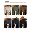 Men's Solid Color Warm Round Neck Thick Long Sleeved Base Shirt