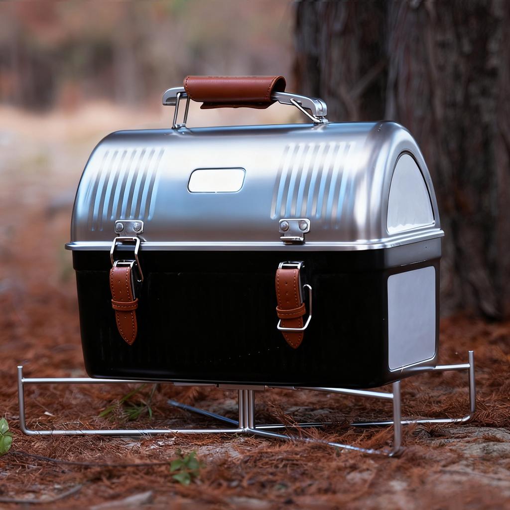 Portable Storage Bin Ice Bucket Holder with Storage Bag Stable Foldable Stand Rack for Outdoor Camping Poolside Fishing Grilling