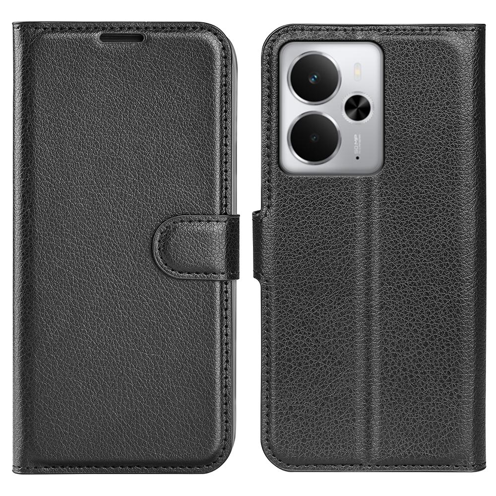 For Realme 14 5G Case Litchi Texture Shockproof Leather Wallet Phone Cover