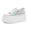 Board shoes spring and autumn new muffin thick-soled small breathable sequins