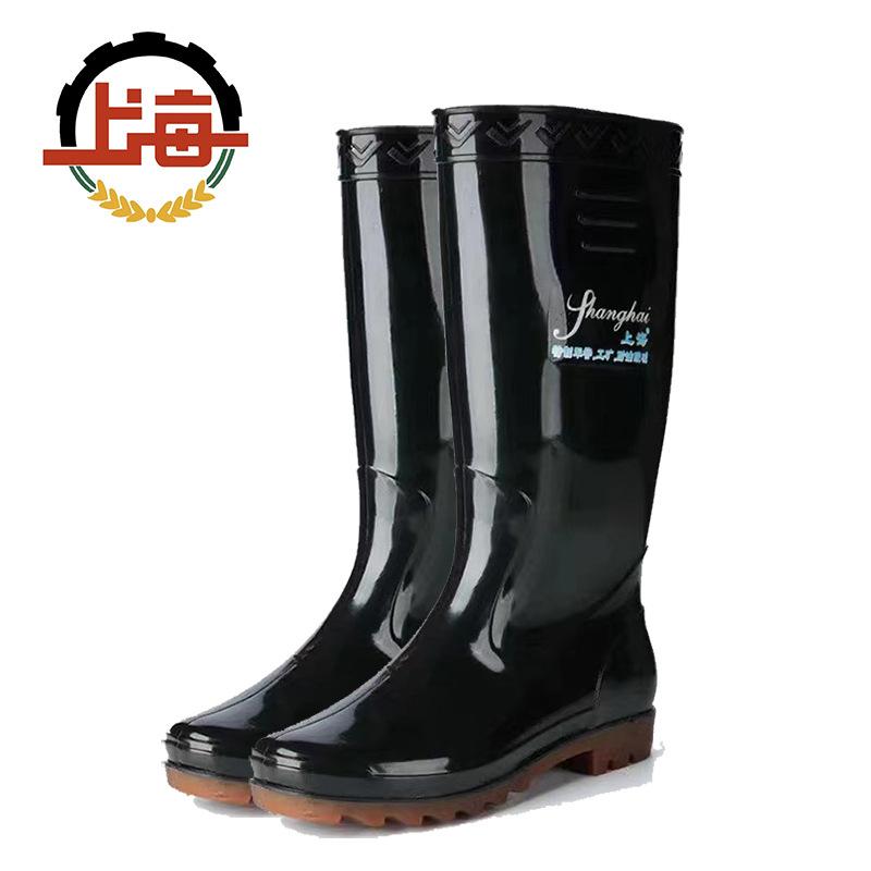 

Мужские высокие резиновые сапоги, нескользящие и износостойкие водные ботинки, рабочая обувь, дождевые сапоги 44