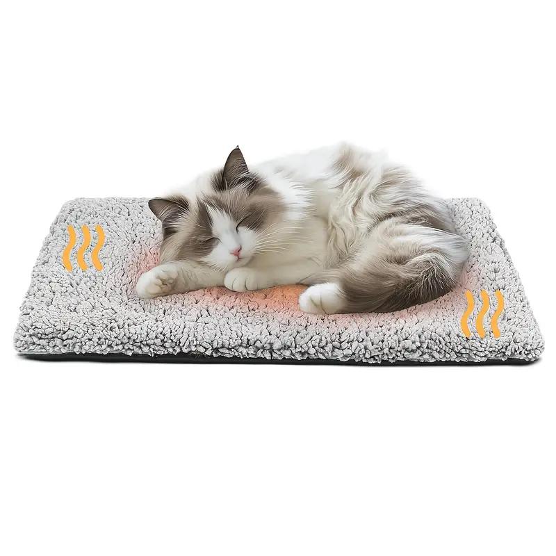 

Pet Self-Heating Blanket Pad Natural Body Heat Reflective Mat Washable for Small Medium Pet Winter Warm Home Travel Warm Cushion S-40x50cm
