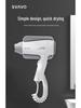Ruivo Hotel Wall-Mounted Hair Dryer with Negative Ion Technology for Hot & Cold Air