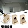 Staffa Parasole 2 Pezzi 735411088 Compatibile con Per Fiat Grande Punto Parti di Ricambio per Interni Auto per Montaggio Parasole