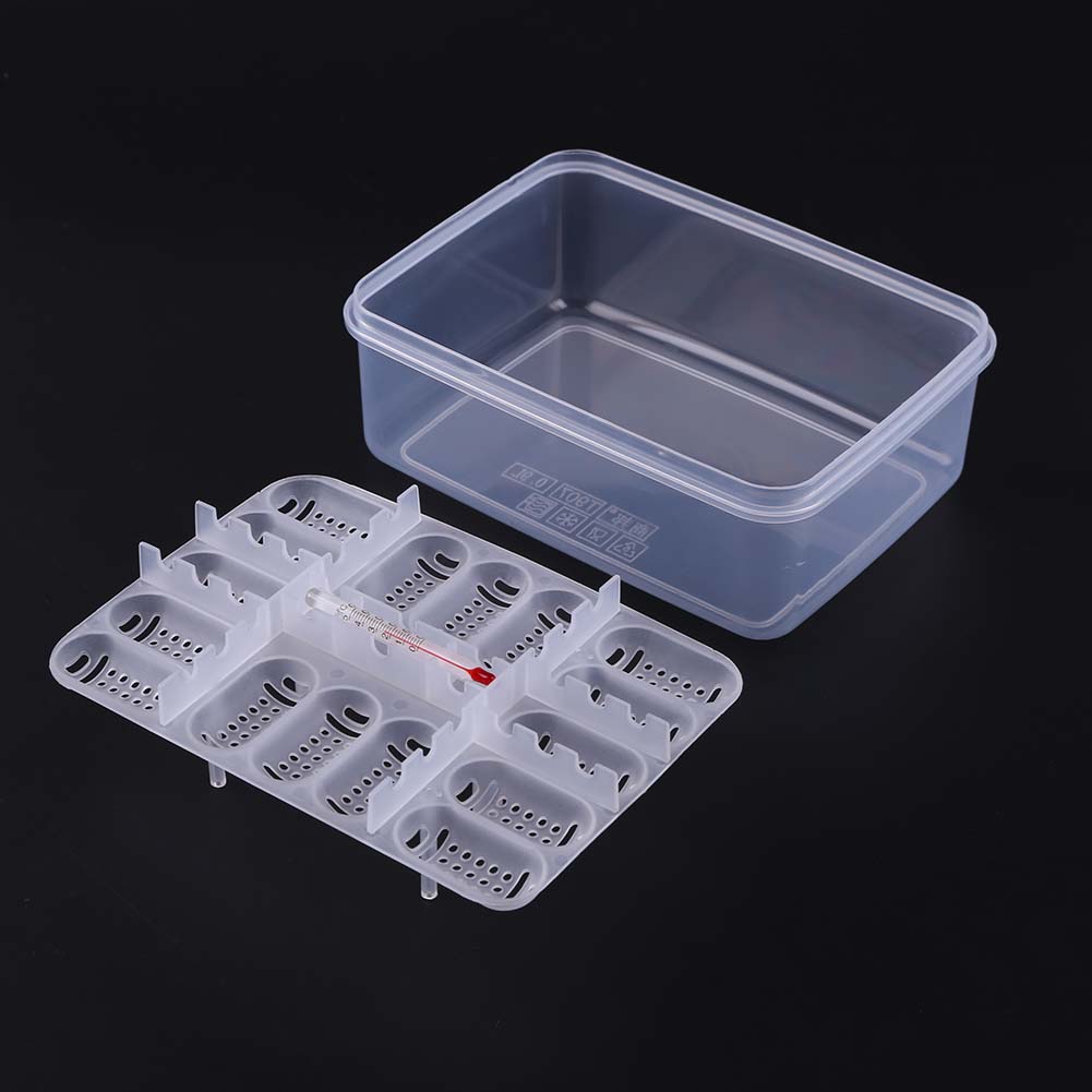 Egg Incubator Box Hatcher Case for Reptiles Lizard Snake Breeding Tools 16 Grids