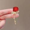 1st Pins Diamond Dubbade Brosch Rose Elegant Retro Modekläder Accessoarer