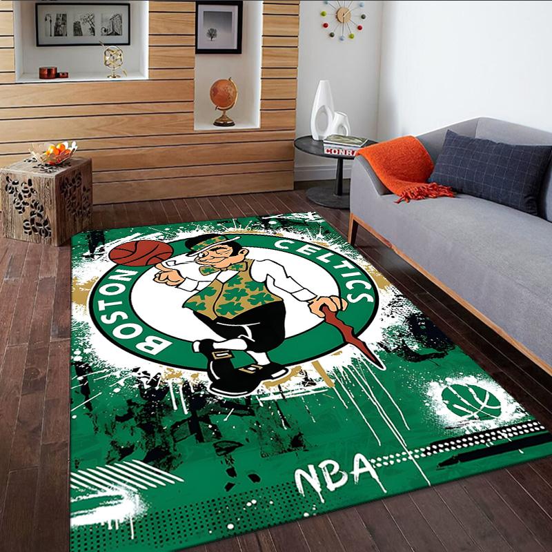 Celtics Logo Carpet, Kitchen Rugs, Yoga Mat, Non-Slip Mats, Rug for Bathroom, Living Room bedroom, Camping Rugs Christmas Gift